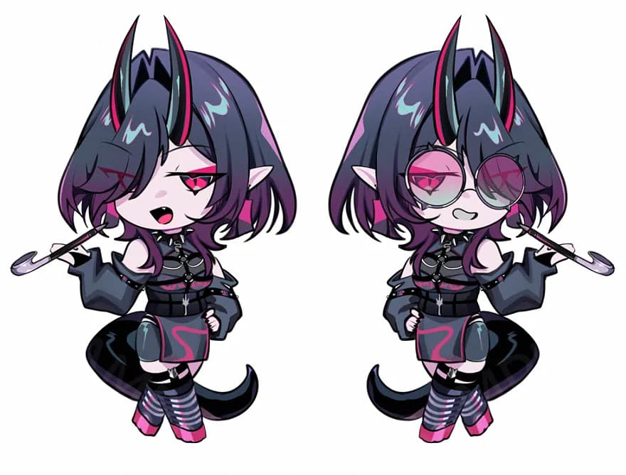 Chibi character illustration by Onikanzei
